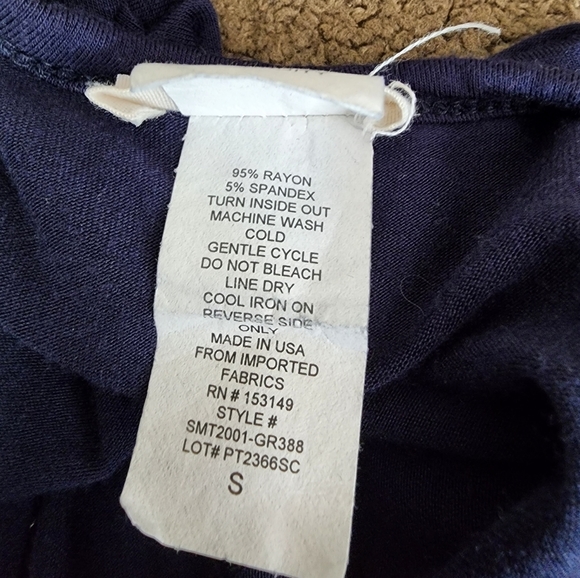 Blue "Stars, Stripes and Sleepless Nights" Top, Women's Small (Maternity) - Picture 7 of 8